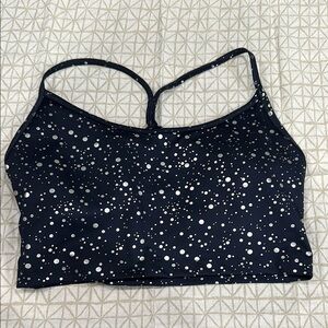 Balance Collection Blue and Silver Sports Bra